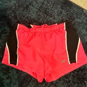 Hot pink new balance running shorts